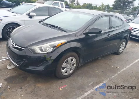 2016 Hyundai Elantra Se from USA, damaged, VIN 5NPDH4AE2GH668598